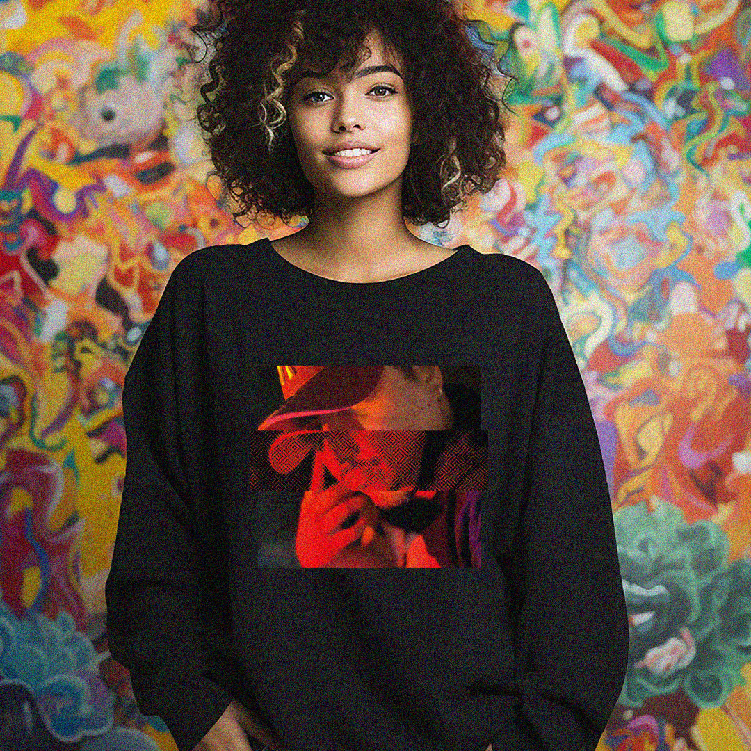 Polera Estampada - 100% algodón Negra unisex